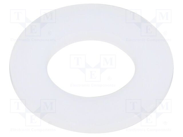 Washer; round; D=22mm; h=2mm; polyamide; natural