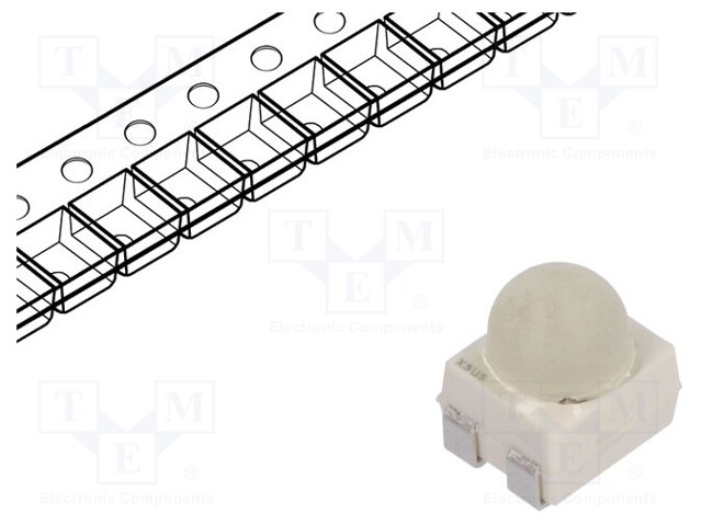 IR transmitter; 3528,PLCC4; 860nm; 100mW; 15°; SMD; 100mA; 1.5÷1.8V