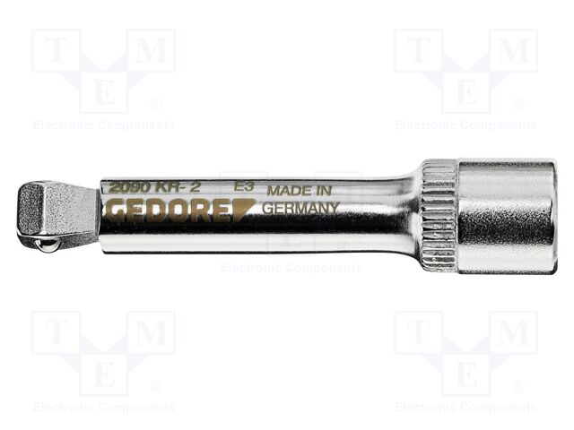 Extension; socket spanner; square; 1/4"; Chrom-vanadium steel