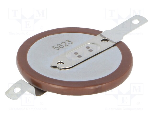 Re-battery: Li; VL2020; 3V; 20mAh; Leads: soldering lugs; Ø20x2.7mm