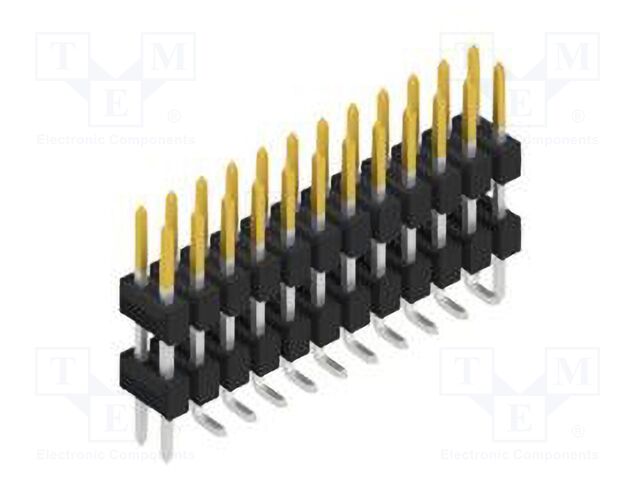 Connector: pin strips; pin header; male; PIN: 24; 2.54mm; SMT; 2x12