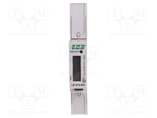 Electric energy meter; digital,mounting; for DIN rail mounting