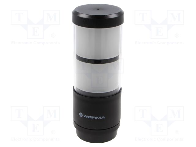 Signalling column; red/green; LED; 24VDC; IP66,IP69K; Ø57x156mm