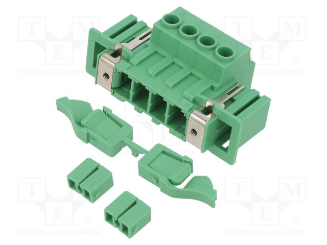 Pluggable terminal block; 7.62mm; ways: 4; straight; socket; male