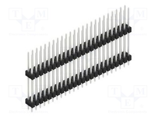 Connector: pin strips; pin header; male; PIN: 48; 2.54mm; THT; 2x24