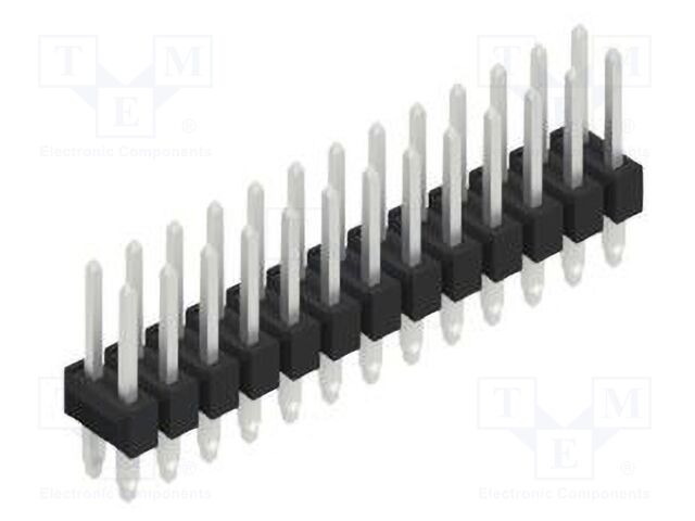 Connector: pin strips; pin header; male; PIN: 26; 2.54mm; THT; 2x13