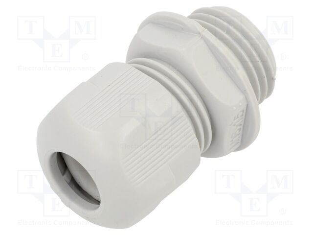 Cable gland; without nut; M16; 1.5; IP68; PA; grey
