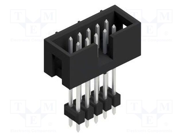 Connector: pin strips; pin header; male; PIN: 10; 2.54mm; THT; 2x5