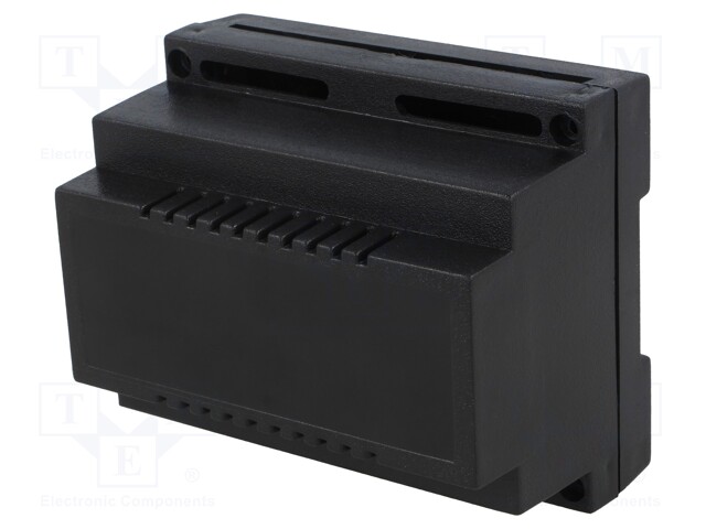 Enclosure: for DIN rail mounting; Y: 89mm; X: 107mm; Z: 65mm; ABS
