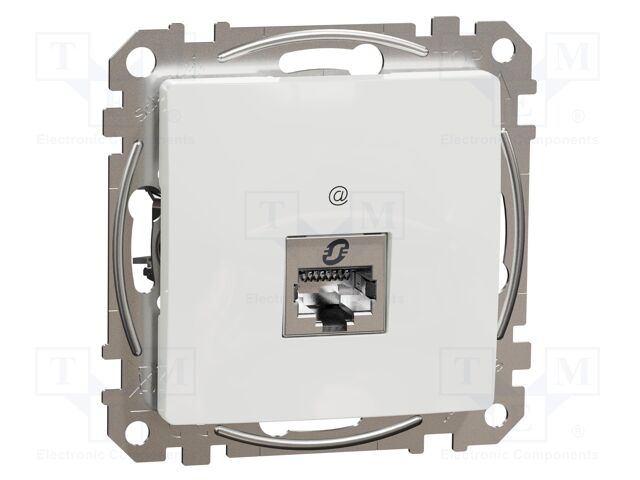 Data socket; IP20; plaster embedded,in mounting box; white