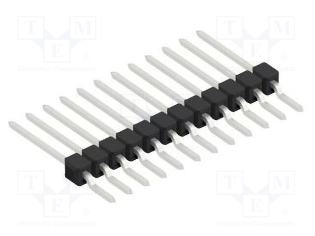 Connector: pin strips; pin header; male; PIN: 12; 2.54mm; SMT; 1x12