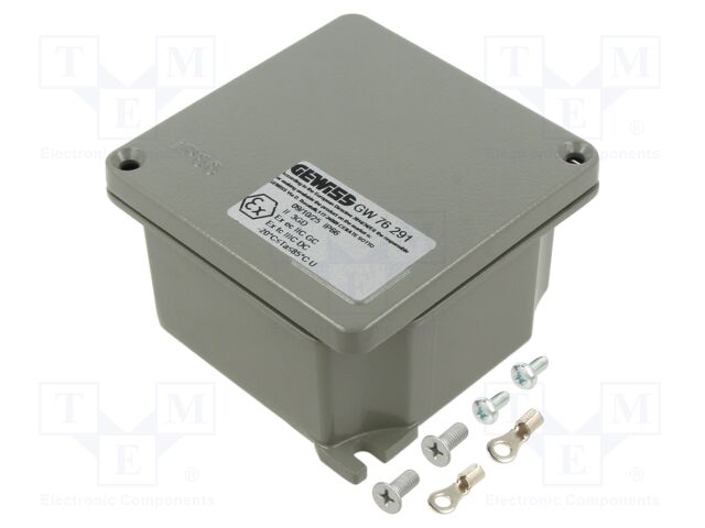 Enclosure: junction box; X: 101mm; Y: 101mm; Z: 58mm; wall mount