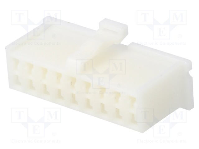 Connector: wire-board; MDF6; plug; female; w/o contacts; PIN: 18
