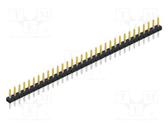 Connector: pin strips; pin header; male; PIN: 32; 2mm; THT; 1x32
