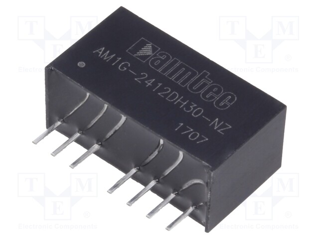 Converter: DC/DC; 1W; Uin: 18÷36V; Uout: 12VDC; Uout2: -12VDC; SIP8