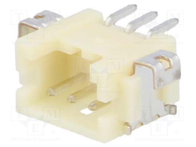 Socket; wire-board; male; DF13; 1.25mm; PIN: 3; SMT; on PCBs; tinned