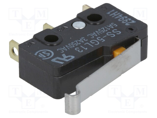 Microswitch SNAP ACTION; with lever with roller simulation