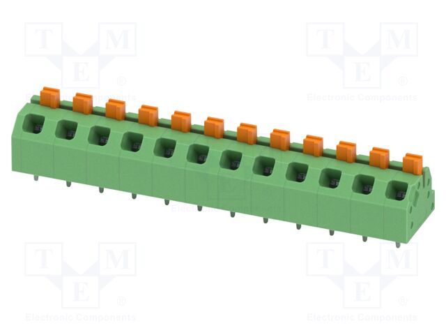 Connector: PCB terminal block; terminal; SPTAF 1; 16A; 320V; green