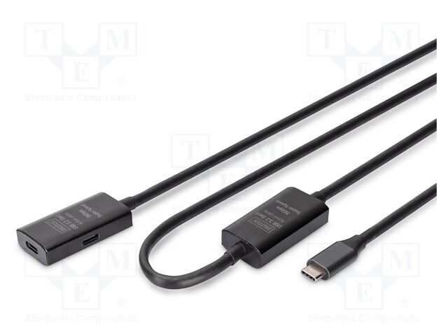 Repeater USB; USB 3.2 Gen 1,with amplifier; 10m; black