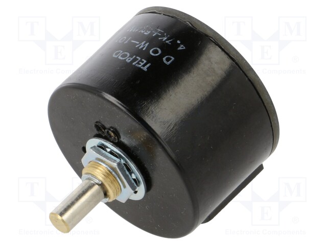 Potentiometer: shaft; single turn; 4.7kΩ; 4W; ±5%; 6mm; wirewound