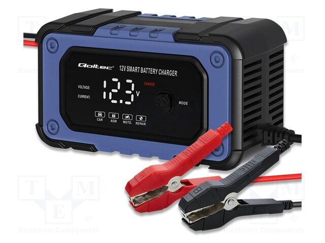 Charger: for rechargeable batteries; AGM,GEL,acid-lead,gel; 6A