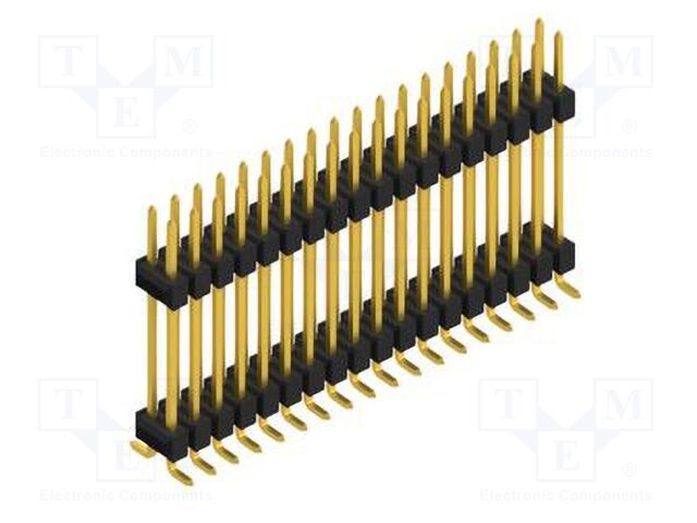 Connector: pin strips; pin header; male; PIN: 36; 2.54mm; SMT; 2x18