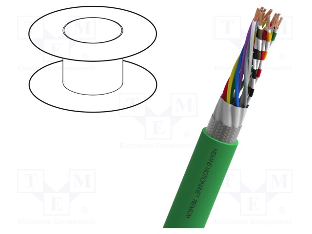 Wire: test lead cable; PUR; green; stranded; Cu,tinned; -30÷80°C