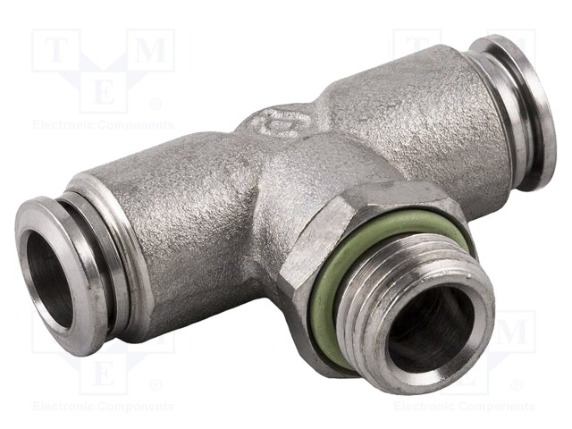 Push-in fitting; T-tap splitter; 1/8"; outside; -0.99÷20bar; 6mm