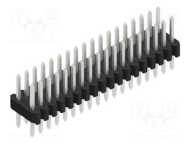 Connector: pin strips; pin header; male; PIN: 36; 1.27mm; THT; 2x18