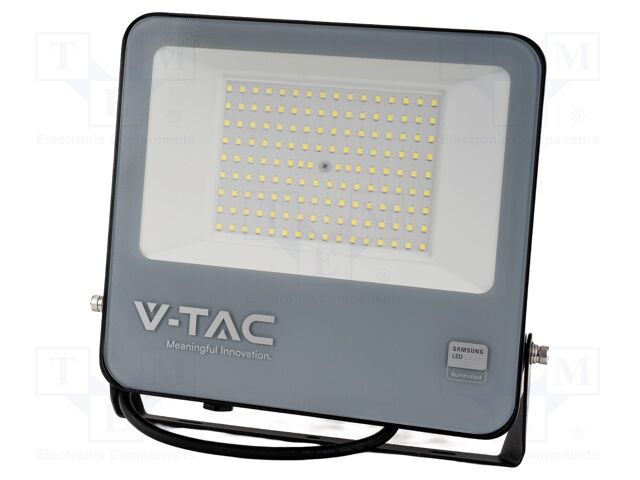 Lamp: LED flood light; 100W; 230VAC; white cold; 115°; 6500K; IP65