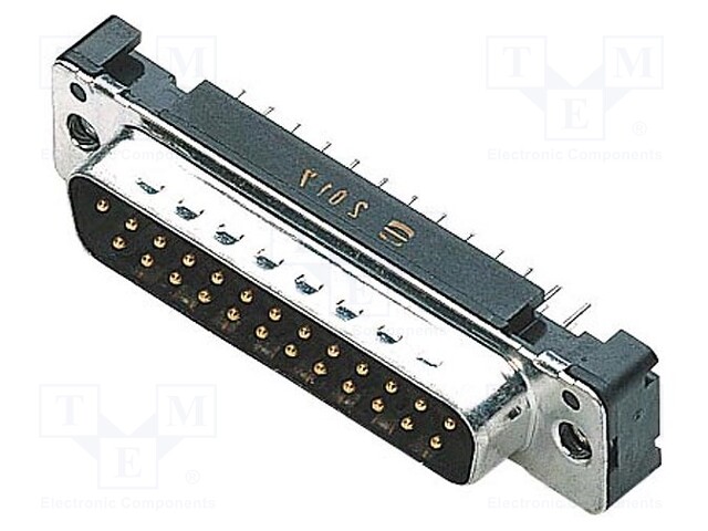 D-Sub; PIN: 25; plug; female; IDC; for ribbon cable; gold-plated
