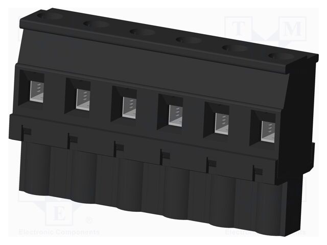 Connector: pluggable terminal block; plug; female; angled 90°