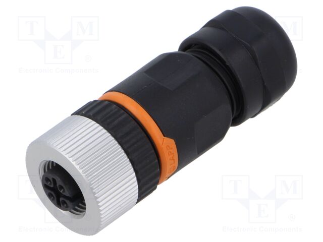 Connector: M12; plug; PIN: 3; female; A code-DeviceNet / CANopen