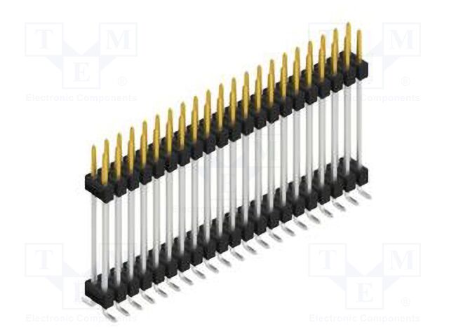 Connector: pin strips; pin header; male; PIN: 42; 2.54mm; SMT; 2x21