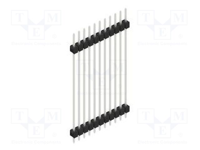 Connector: pin strips; pin header; male; PIN: 11; 2.54mm; THT; 1x11