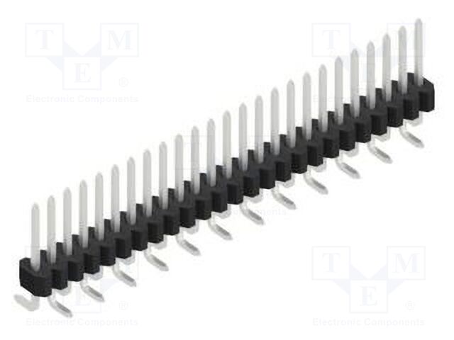 Connector: pin strips; pin header; male; PIN: 25; 1.27mm; SMT; 1x25