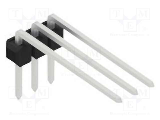 Connector: pin strips; pin header; male; PIN: 3; 2.54mm; THT; 1x3