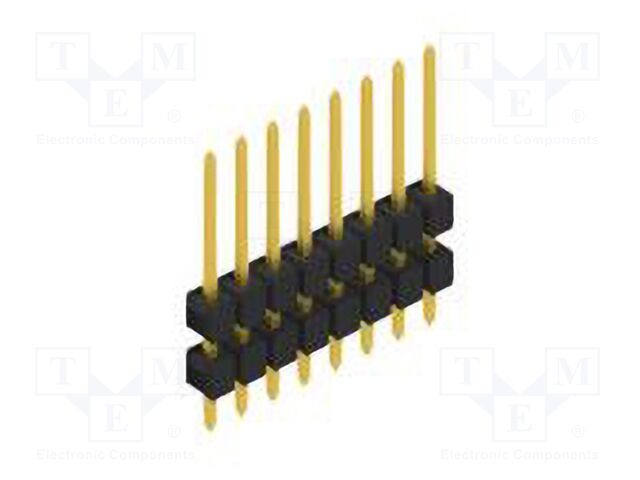 Connector: pin strips; pin header; male; PIN: 8; 2.54mm; THT; 1x8