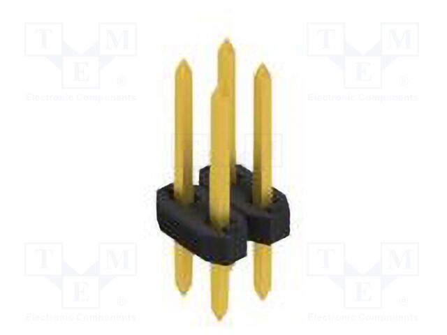 Connector: pin strips; pin header; male; PIN: 4; 2mm; THT; 2x2; 100V