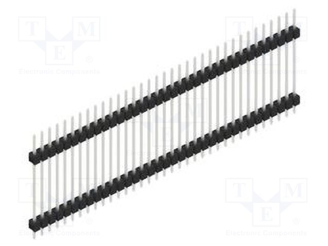 Connector: pin strips; pin header; male; PIN: 35; 2.54mm; THT; 1x35