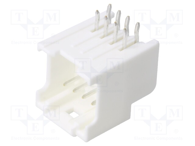 2.0 WtB Dual Conn Dip PlgHsgAssyRA 8Ckt