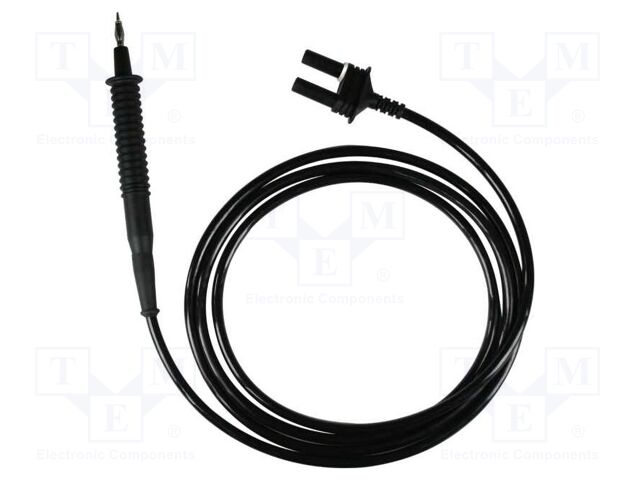 Test leads; Len: 2m; black; test probe