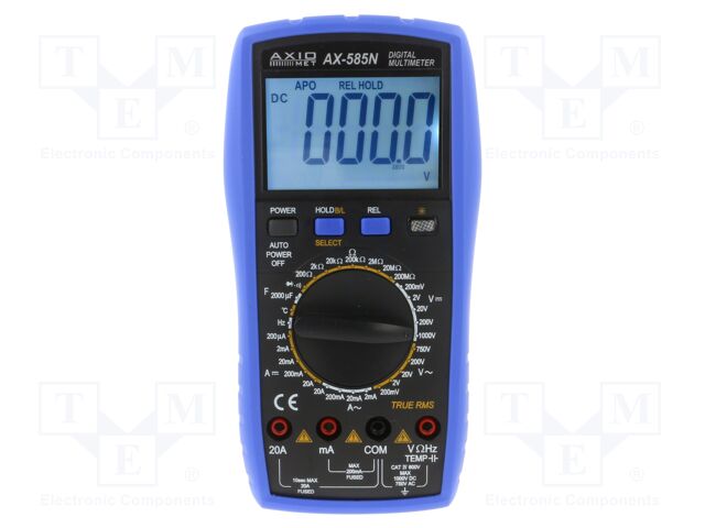 Digital multimeter; LCD; 4,5 digit (19999); 3x/s; Resol: 0.1°C