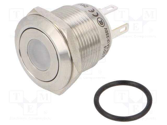 Switch: vandal resistant; Pos: 2; SPST-NO; 0.5A/220VAC; 2A/36VDC