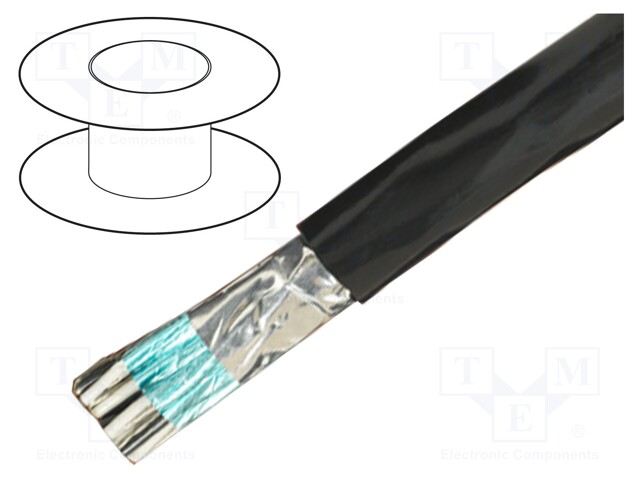 Wire; Alpha Essential C&C; 20x28AWG; PVC; dark grey; 600V; 305m