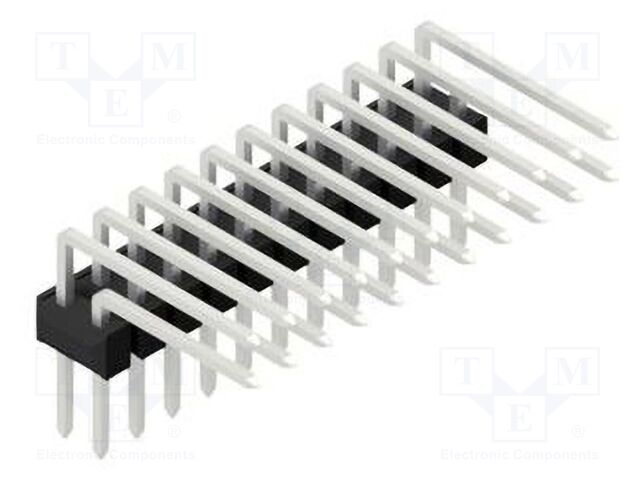 Connector: pin strips; pin header; male; PIN: 22; 2.54mm; THT; 2x11
