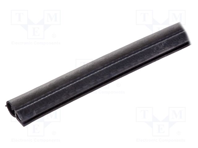 Gasket; EPDM; black; L: 50m; W: 13mm; H: 29.5mm; Panel thick: 1÷2.5mm