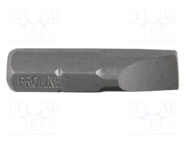 Screwdriver bit; slot; 6.5x1.2mm; Overall len: 25mm; 10pcs.