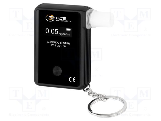 Tester: breathalyser; OLED; 0÷0,4%BAC; Meas.accur: ±0,05%BAC; IP20