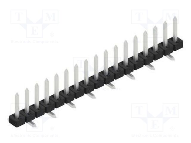 Connector: pin strips; pin header; male; PIN: 17; 2mm; SMT; 1x17